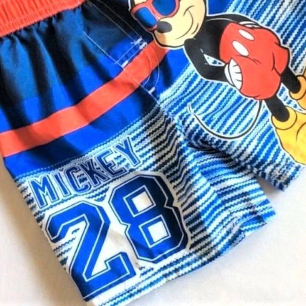 DISNEY MICKEY MOUSE SWIMSUIT TRUNKS  2T NEW